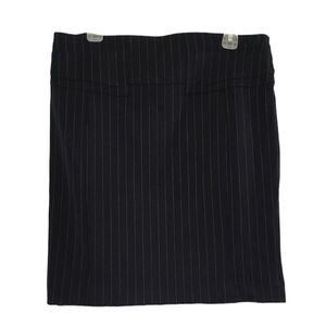 EXPRESS PIN STRIPED NAVY BLUE PENCIL SKIRT NWT CAREER WEAR 12